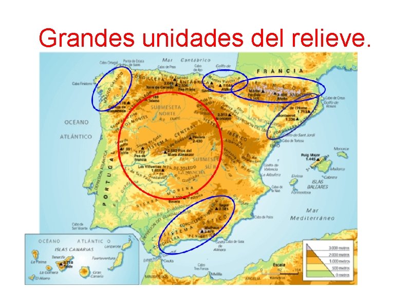 Grandes unidades del relieve. 