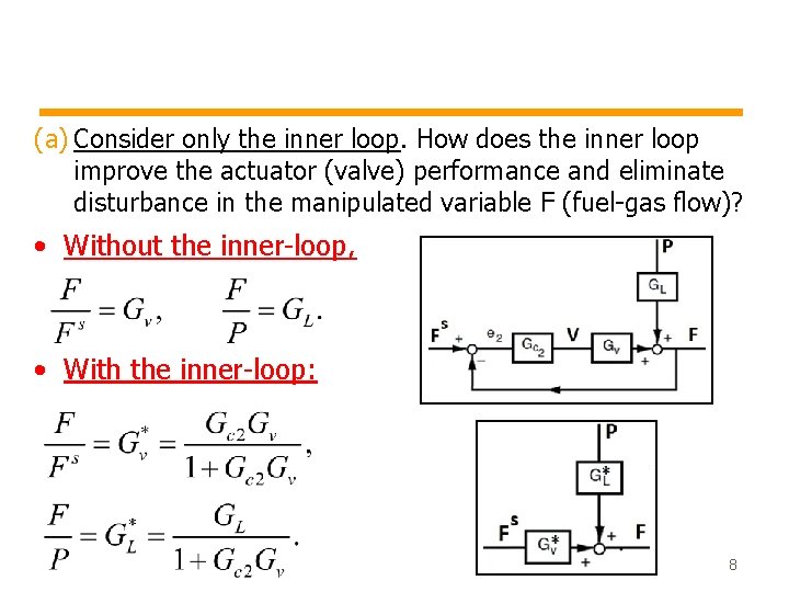(a) Consider only the inner loop. How does the inner loop improve the actuator