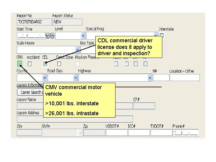 CDL commercial driver license does it apply to driver and inspection? CMV commercial motor