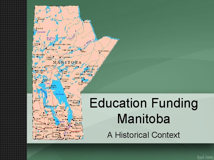 Education Funding Manitoba A Historical Context 