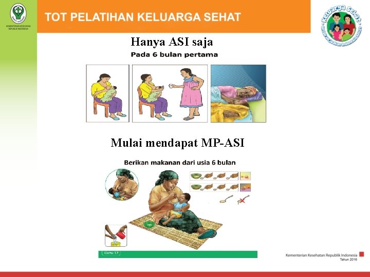 Hanya ASI saja Mulai mendapat MP-ASI 