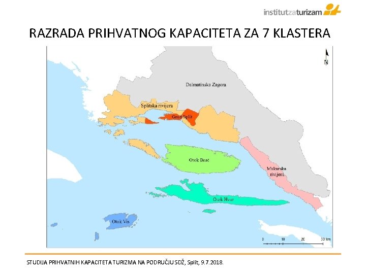 RAZRADA PRIHVATNOG KAPACITETA ZA 7 KLASTERA STUDIJA PRIHVATNIH KAPACITETA TURIZMA NA PODRUČJU SDŽ, Split,