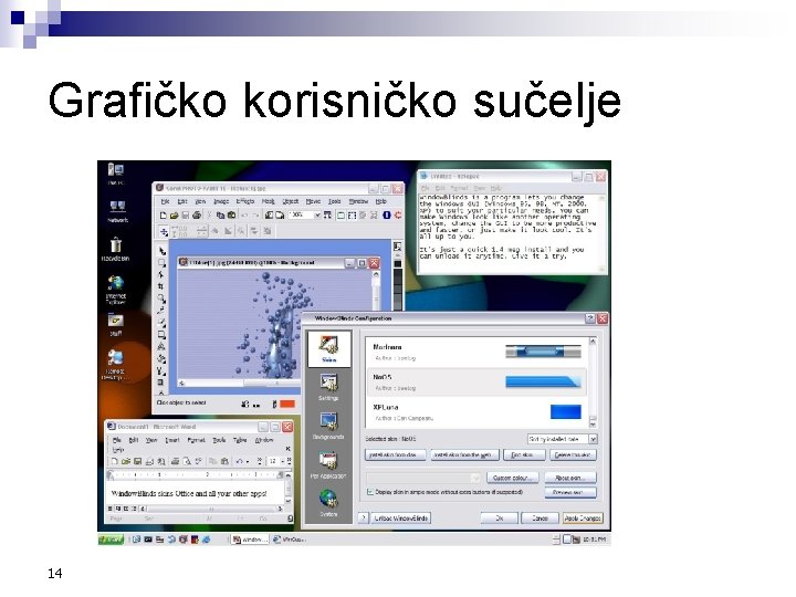 Grafičko korisničko sučelje 14 