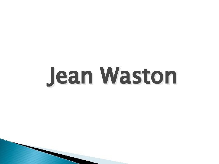 Jean Waston 