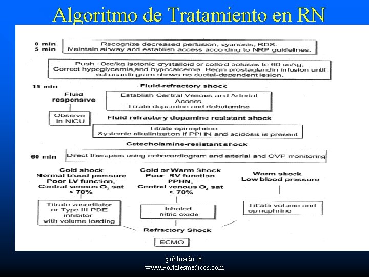 Algoritmo de Tratamiento en RN publicado en www. Portalesmedicos. com 