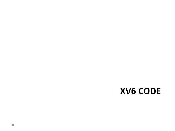 XV 6 CODE 39 
