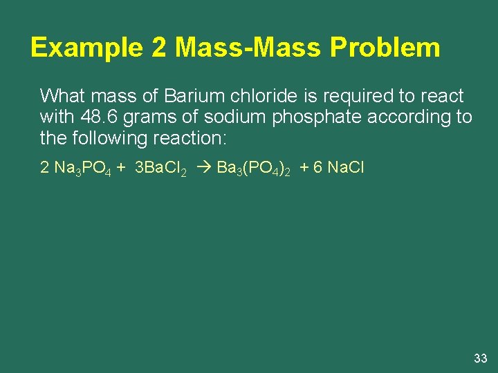 Stoichiometry 1 Formulas And The Mole 1 The