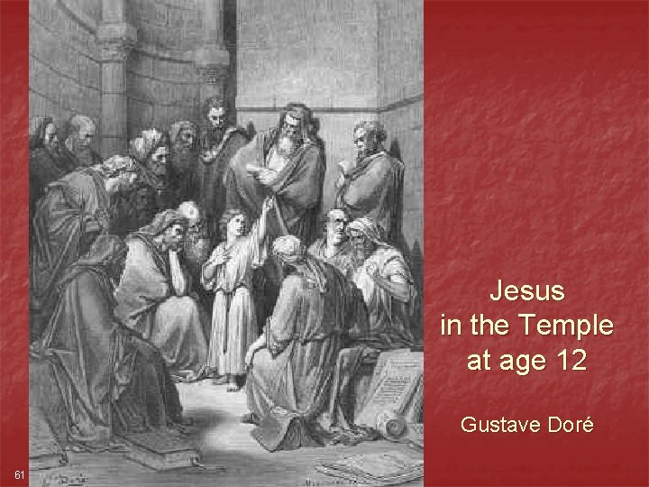 Jesus in the Temple at age 12 Gustave Doré 61 