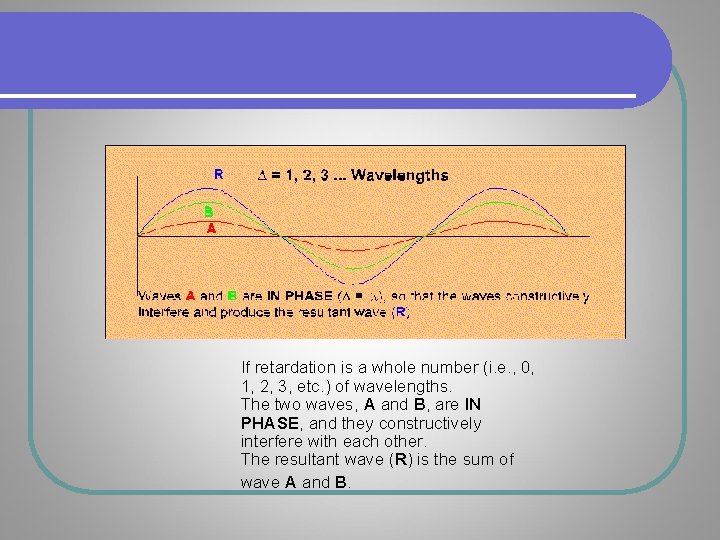 If retardation is a whole number (i. e. , 0, 1, 2, 3, etc. If retardation is a whole number (i. e. , 0, 1, 2, 3, etc.