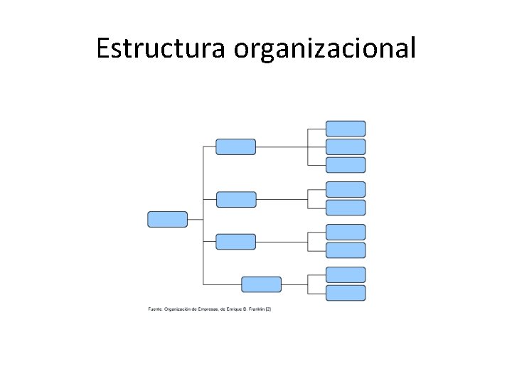 Estructura organizacional Estructura organizacional
