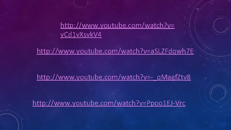 http: //www. youtube. com/watch? v= y. Cd 1 v. Xsvk. V 4 http: //www.