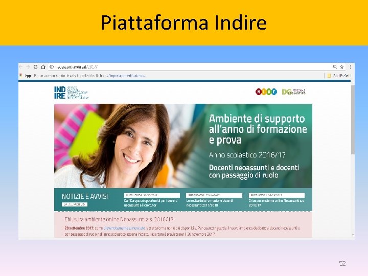 Piattaforma Indire 52 