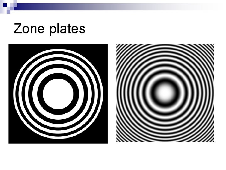 Zone plates 