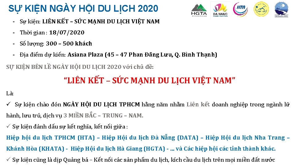 SỰ KIỆN NGÀY HỘI DU LỊCH 2020 - Sự kiện: LIÊN KẾT – SỨC