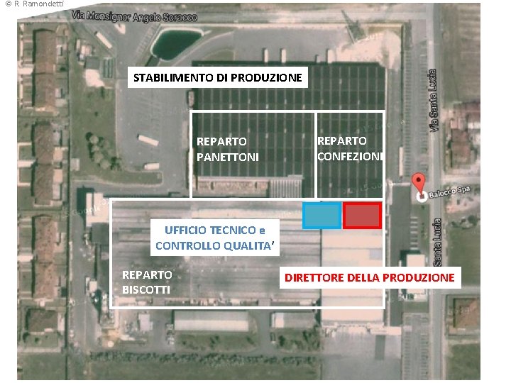 © R. Ramondetti STABILIMENTO DI PRODUZIONE REPARTO PANETTONI REPARTO CONFEZIONI UFFICIO TECNICO e CONTROLLO