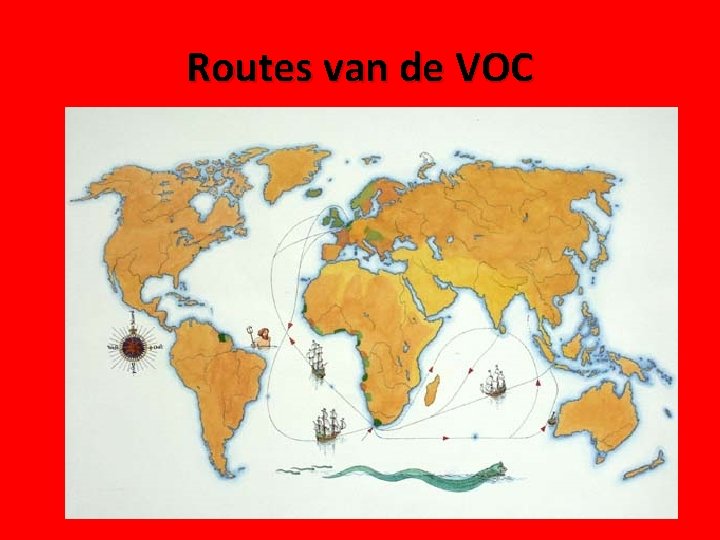 Routes van de VOC 