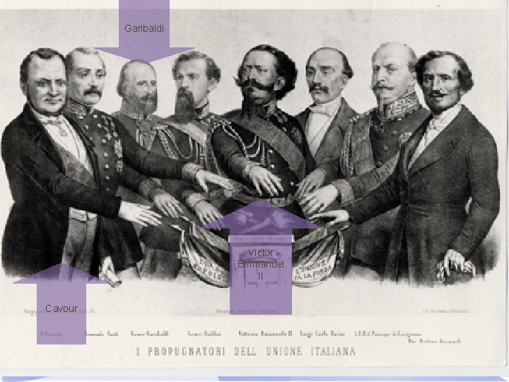 Garibaldi Victor Emmanuel II Cavour 