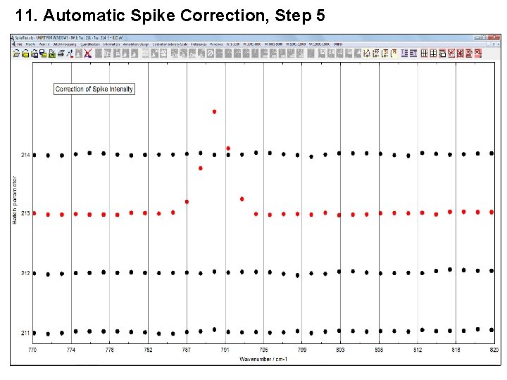 11. Automatic Spike Correction, Step 5 