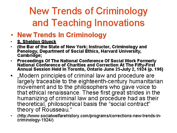 New Trends of Criminology and Teaching Innovations • New Trends In Criminology • • New Trends of Criminology and Teaching Innovations • New Trends In Criminology • •
