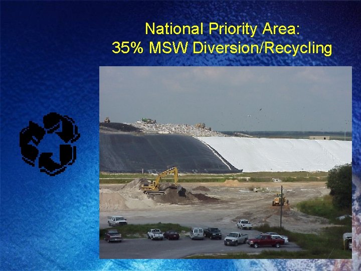 National Priority Area: 35% MSW Diversion/Recycling 