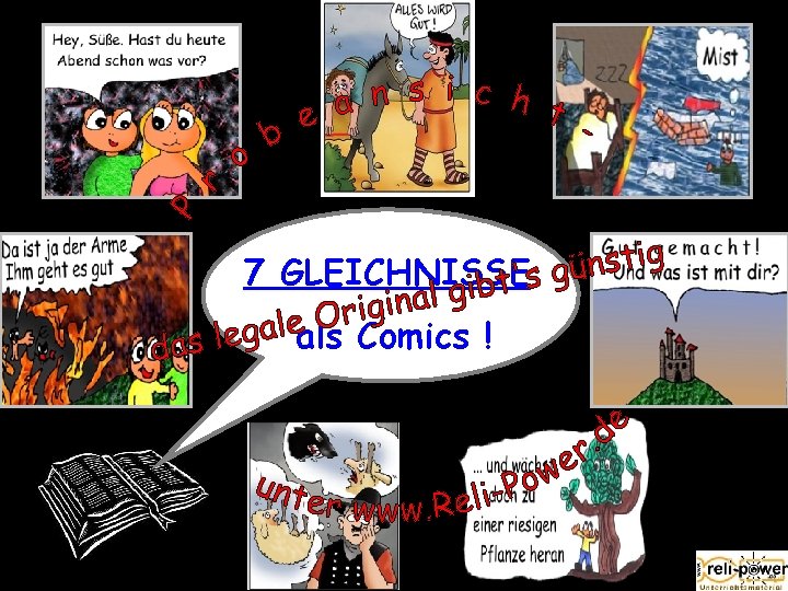 7 GLEICHNISSE als Comics ! 