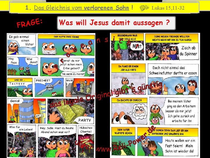 7 GLEICHNISSE als Comics Diese Datei zur Probeansicht