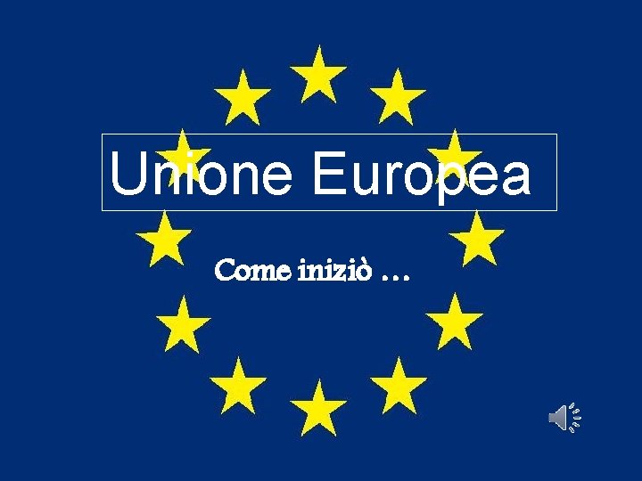 Unione Europea Come iniziò … 
