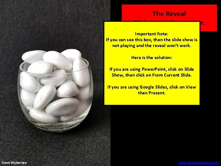 28 rocks The Reveal Click to see the answer. Important Note: If you can