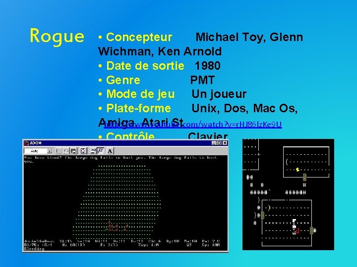 Rogue • Concepteur Michael Toy, Glenn Wichman, Ken Arnold • Date de sortie 1980