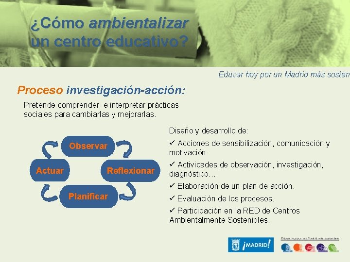 PROYECTOS DE EDUCACIN AMBIENTAL PARA CENTROS EDUCATIVOS Quines