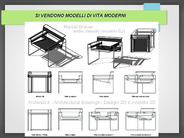 SI VENDONO MODELLI DI VITA MODERNI 