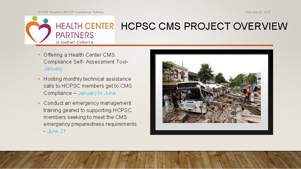 HCPSC Road to CMS EP Compliance Training 5 February 22, 2017 HCPSC CMS PROJECT