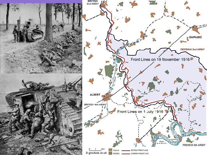 Battles of the Somme • The Battle of the Somme started in July 1