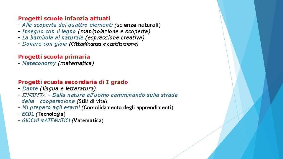 Progetti scuole infanzia attuati - Alla scoperta dei quattro elementi (scienze naturali) - Insegno Progetti scuole infanzia attuati - Alla scoperta dei quattro elementi (scienze naturali) - Insegno