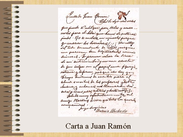 Carta a Juan Ramón 
