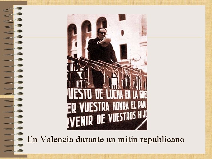 En Valencia durante un mitin republicano 