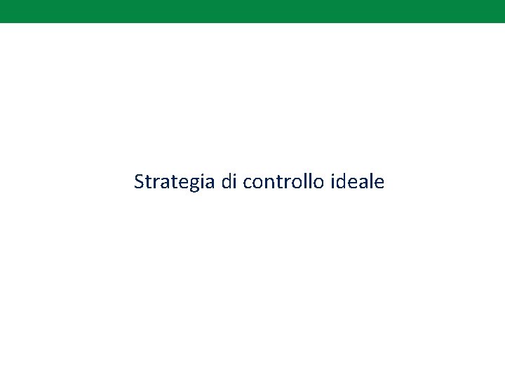 Strategia di controllo ideale 