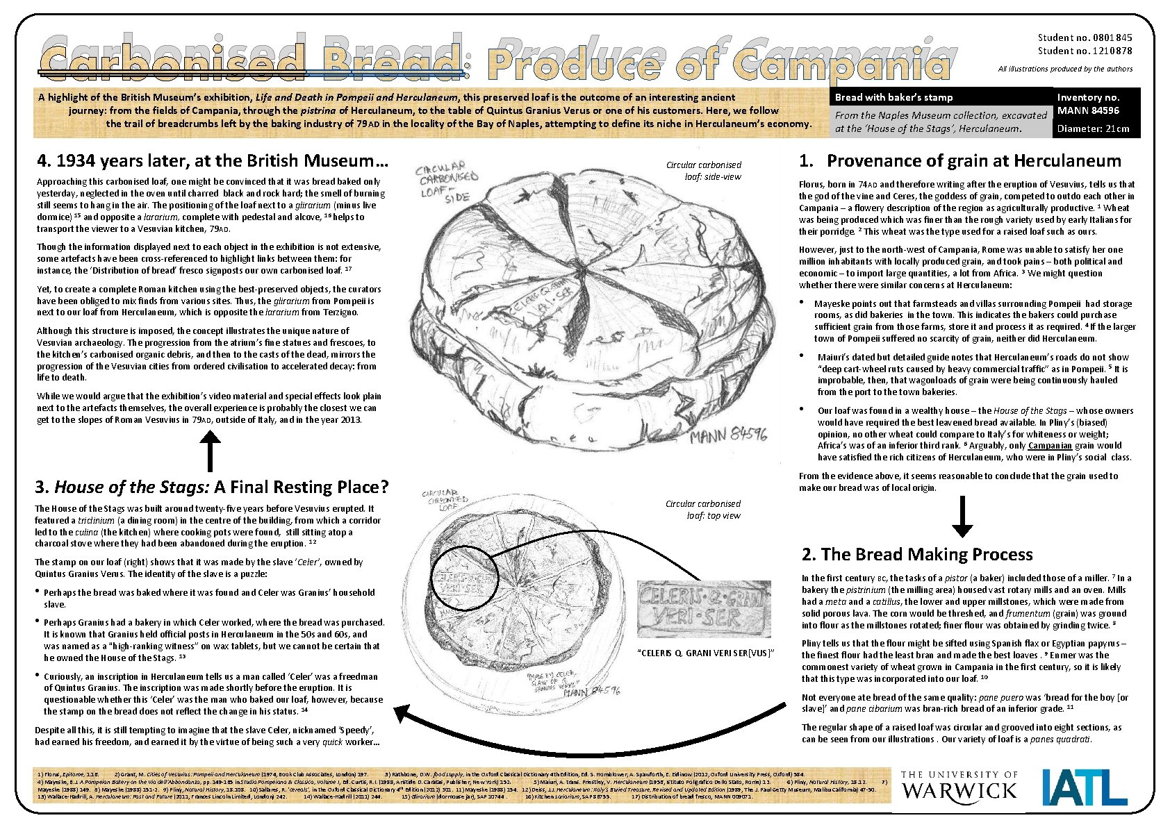 Carbonised Bread: Produce of Campania A highlight of the British Museum’s exhibition, Life and