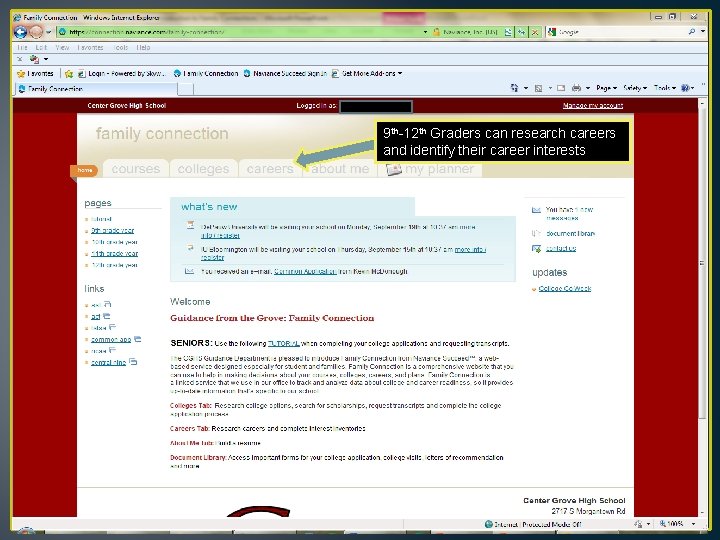 9 th-12 th Graders can research careers and identify their career interests 
