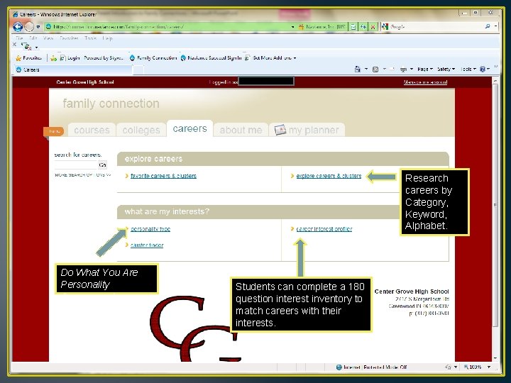 Research careers by Category, Keyword, Alphabet. Do What You Are Personality Assessment Students can