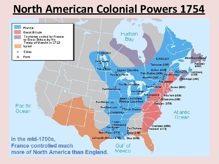 North American Colonial Powers 1754 