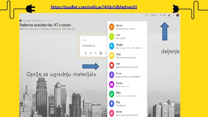 https: //padlet. com/milicas 74/dx 7 dbhphvq 93 deljenje Opcije za ugradnju materijala 