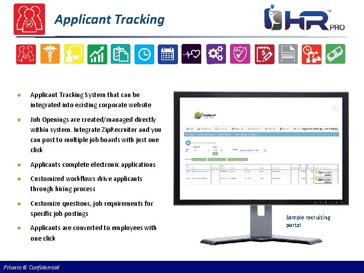 Applicant Tracking u Applicant Tracking System that can be integrated into existing corporate website