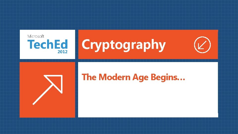Cryptography The Modern Age Begins… 