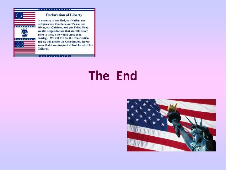 The End The End