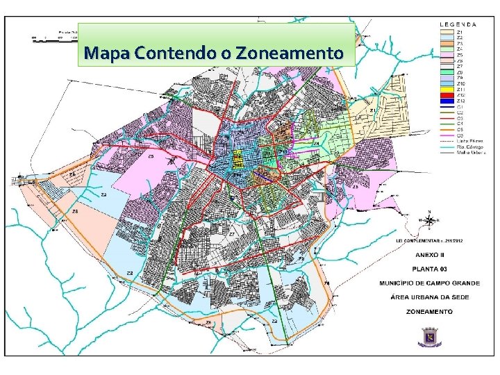 Mapa Contendo o Zoneamento 