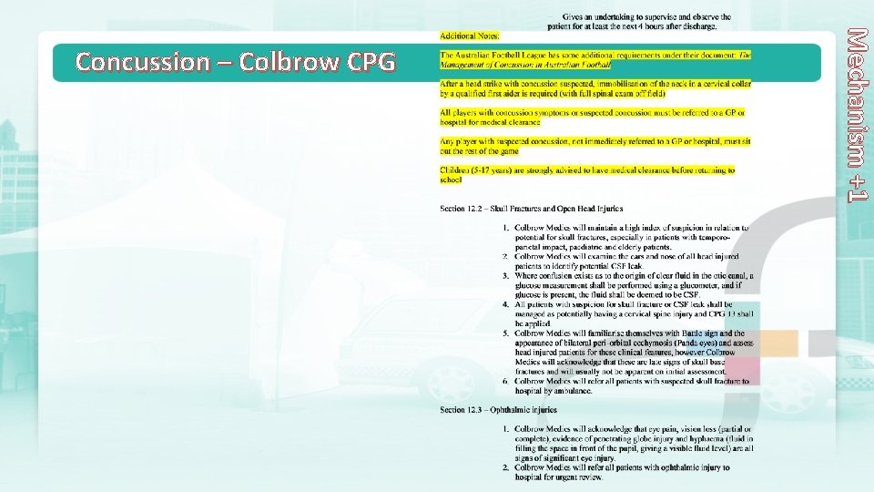 Mechanism +1 Concussion – Colbrow CPG 
