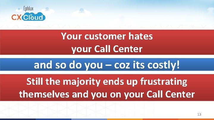 Your customer hates your Call Center and so do you – coz its costly!