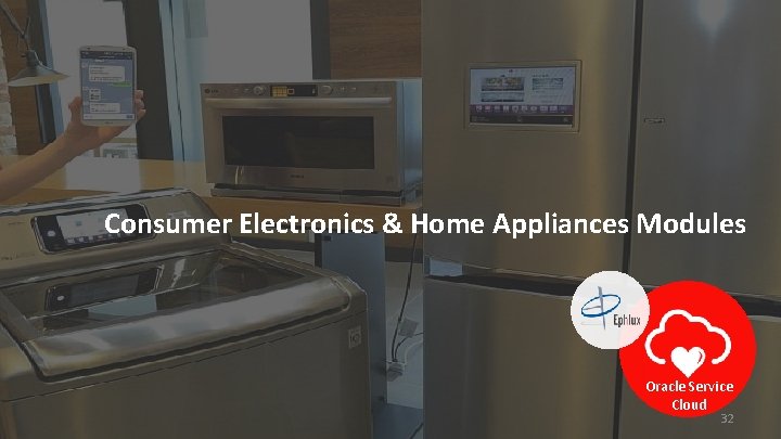 Consumer Electronics & Home Appliances Modules Oracle Service Cloud 32 