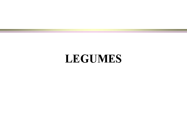 LEGUMES 